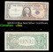 1957B $1 Blue Seal Silver Certificate Grades vf+