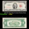 1953 $2 Red Seal United States Note Grades vf++