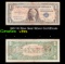 1957 $1 Blue Seal Silver Certificate Grades vf+