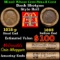 Small Cent Mixed Roll Orig Brandt McDonalds Wrapper, 1918-p Lincoln Wheat end, 1893 Indian other end