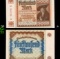 1922 Weimar Germany 5000 Marks Hyperinflation Banknote P# 81a, Watermark G/D in Stars Grades Choice