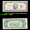 1953 $2 Red Seal United States Note Grades vf++