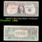 1957B $1 Blue Seal Silver Certificate Grades vf++