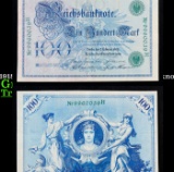 1908 (1918-1922 Reissue) Germany 100 Marks Banknote P# 34 Grades vf++