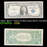 **Star Note** 1957A $1 Blue Seal Silver Certificate Grades vf++