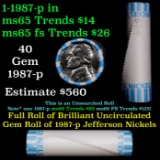 INSANITY The CRAZY Nickel Wheel 1000’s won so far, WIN this 1987-p BU Roll get 1-5 free OBW
