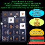 Unique Father & 2 Sons US ONLY Collection,The kids focused on Proofs and Dad on SILVER business stri