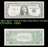 **Star Note** 1957A $1 Blue Seal Silver Certificate Grades vf++