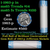 INSANITY The CRAZY Nickel Wheel 1000’s won so far, WIN this 1963-p BU Roll get 1-5 free OBW