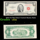 1953 $2 Red Seal United States Note Grades vf++