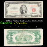 1953A $2 Red Seal United States Note Grades vf details