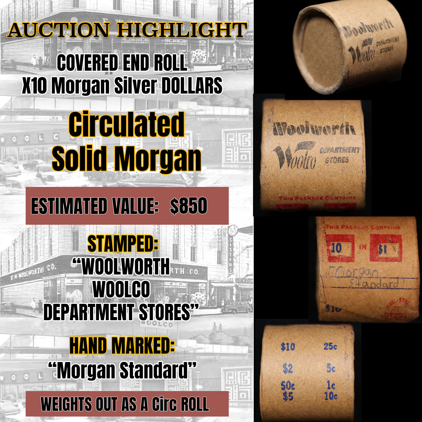 *EXCLUSIVE* Hand Marked " Morgan Standard," x10 | Proxibid