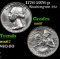 1776-1976-p Washington Quarter 25c Grades GEM++ Unc