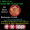BU Shotgun Lincoln 1c roll, 1981-d 50 pcs Bank Wrapper 50c