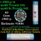 BU Shotgun Jefferson 5c roll, 1980-p 40 pcs Bank $2 Nickel Wrapper