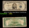 1953A $5 Blue Seal Silver Certificate Grades vf+