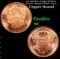 1oz .999 Fine Copper Bullion Round - Morgan Dollar Style