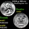 1958-p Washington Quarter Silver 25c Grades GEM++ Unc