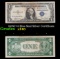 1935C $1 Blue Seal Silver Certificate Grades xf