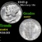 1943-p Mercury Dime 10c Grades Select+ Unc