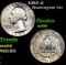 1983-d Washington Quarter 25c Grades GEM+ Unc