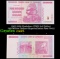 2007-2008 Zimbabwe (ZWR 3rd Dollar) 500 Million Dollars Hyperinflation Note P# 82 Grades Gem CU