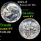 1975-d Roosevelt Dime 10c Grades GEM+ FT
