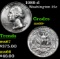 1989-d Washington Quarter 25c Grades GEM++ Unc