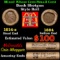 Small Cent Mixed Roll Orig Brandt McDonalds Wrapper, 1919-s Lincoln Wheat end, 1884 Indian other end