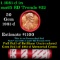 BU Shotgun Lincoln 1c roll, 1981-d 50 pcs Bank Wrapper 50c