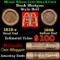 Small Cent Mixed Roll Orig Brandt McDonalds Wrapper, 1919-s Lincoln Wheat end, 1902 Indian other end