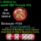 BU Shotgun Lincoln 1c roll, 1960-d 50 pcs Bank Wrapper 50c
