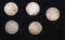 Lot Of Five Coins. 1837, 1841, 1853, 1877, 1885 Seated Liberty Dime 10c