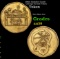 1980s Aladdin's Castle Chicago Arcade Token Grades Choice AU/BU Slider
