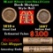 Small Cent Mixed Roll Orig Brandt McDonalds Wrapper, 1919-s Lincoln Wheat end, 1887 Indian other end