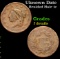 Uknown Date Braided Hair Large Cent 1c Grades f details