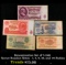 Denomination Set of 5 1961 Soviet Russian Notes - 1, 3, 5, 10, and 25 Rubles