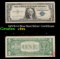 1957B $1 Blue Seal Silver Certificate Grades vf+