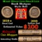 Small Cent Mixed Roll Orig Brandt McDonalds Wrapper, 1919-s Lincoln Wheat end, 1908 Indian other end