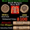 Small Cent Mixed Roll Orig Brandt McDonalds Wrapper, 1919-s Lincoln Wheat end, 1889 Indian other end