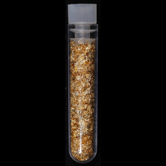 Scarce 5ml Vial of 100% Pure Gold Leaf. Wow! Cool!