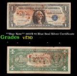 **Star Note** 1957B $1 Blue Seal Silver Certificate Grades vf++