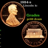 Proof 1984-s Lincoln Cent 1c Grades GEM++ Proof Deep Cameo