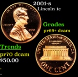 Proof 2001-s Lincoln Cent 1c Grades GEM++ Proof Deep Cameo