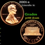 Proof 2001-s Lincoln Cent 1c Grades GEM++ Proof Deep Cameo