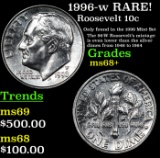 1996-w Roosevelt Dime RARE! 10c Grades Gem++ Unc