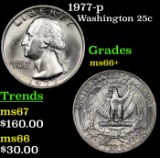 1977-p Washington Quarter 25c Grades GEM++ Unc