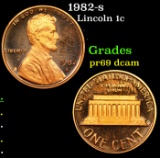 Proof 1982-s Lincoln Cent 1c Grades GEM++ Proof Deep Cameo