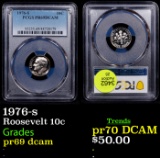 Proof PCGS 1976-s Roosevelt Dime 10c Graded pr69 dcam By PCGS