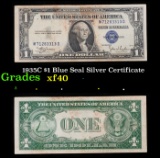 1935C $1 Blue Seal Silver Certificate Grades xf